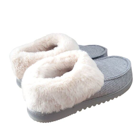 Dearfoams 11/12 Women Faux Fur House Shoes Slippers Corduroy Winter Slip-on XL - Picture 3 of 12